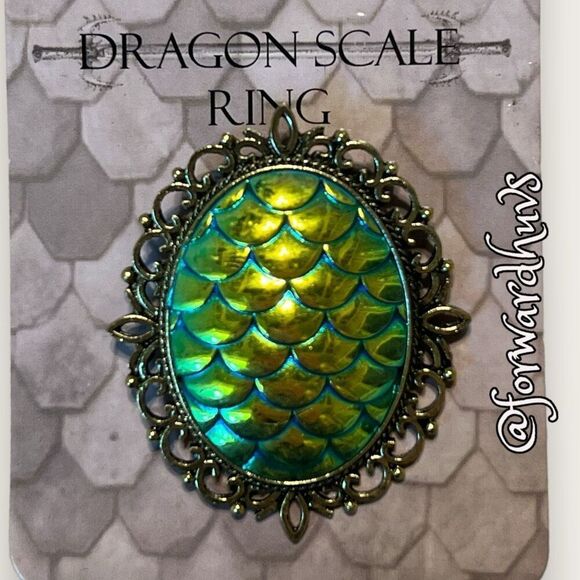 Dragon Scale Statement Ring - New in Package - Picture 4 of 10